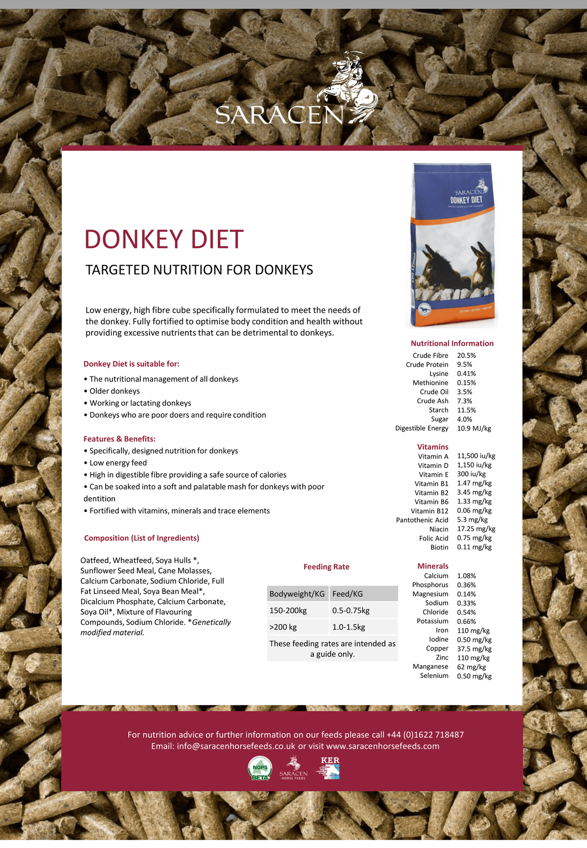 Saracen Donkey Diet 20 kg